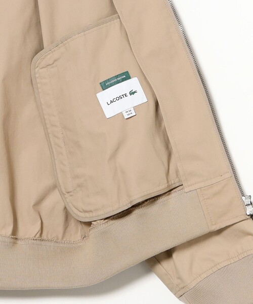 LACOSTE（ラコステ）の「【別注】LACOSTE / スタンドカラー ブルゾン（ブルゾン・メンズ・ベージュ/ネイビー・48/50/52/54）」の7枚目の写真