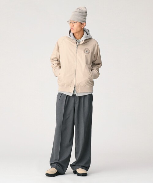 LACOSTE（ラコステ）の「【別注】LACOSTE / スタンドカラー ブルゾン（ブルゾン・メンズ・ベージュ/ネイビー・48/50/52/54）」の10枚目の写真