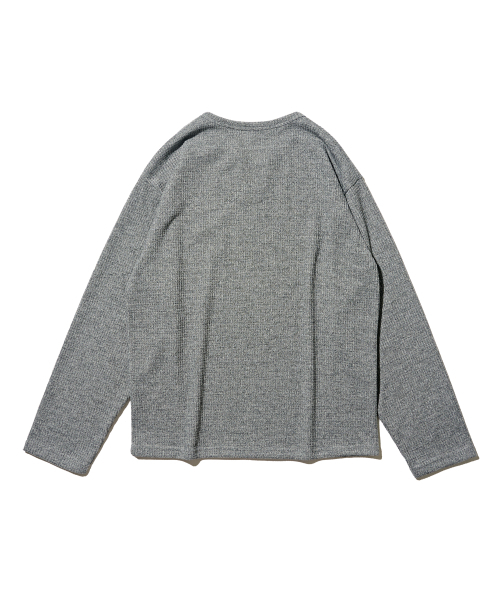 OTHERFITS(アザーフィッツ)の「ヴィンテージウェーブロングスリーブTシャツ(グレー)(Tシャツ/カットソー・メンズ・その他・FREE)」の2枚目の写真