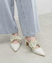 RANDA（ランダ）の「スカーフリボンミュールパンプス（パンプス）」