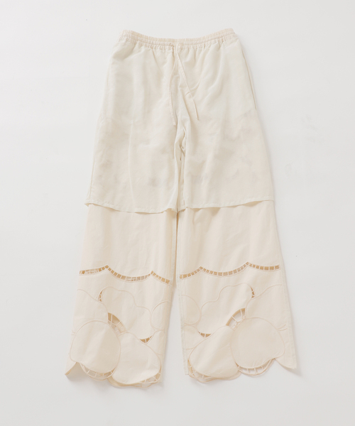 JOURNAL STANDARD（ジャーナルスタンダード）の「フラワーエンブロイダリースカラップパンツ（その他パンツ・レディース・ホワイト・FREE）」の21枚目の写真