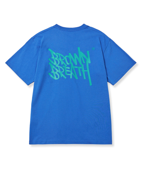BROWNBREATH(ブラウンブレス)の「TAG TEE - BLUE(Tシャツ/カットソー・レディース・その他・S/M/L/XL)」の1枚目の写真