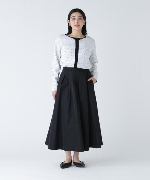 NAVYNAVY（ネイビーネイビー）の「【好きを着て気分が上がる】前後で着られるドットジャガードニット（ニット/セーター・レディース・ホワイト系その他/ブラック系その他・FREE）」の19枚目の写真