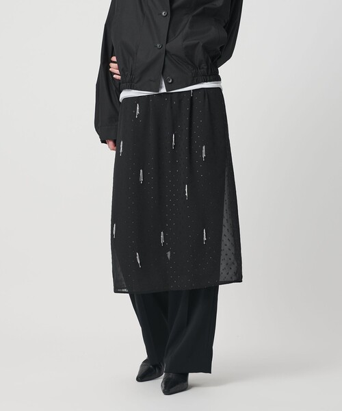 AEWEN MATOPH（イウエン マトフ）の「＜AEWEN MATOPH＞シアービーズフリンジスカート（スカート・レディース・ブラック/ライム・FREE）」の6枚目の写真