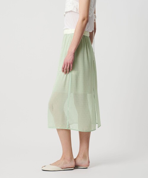 AEWEN MATOPH（イウエン マトフ）の「＜AEWEN MATOPH＞シアービーズフリンジスカート（スカート・レディース・ブラック/ライム・FREE）」の12枚目の写真