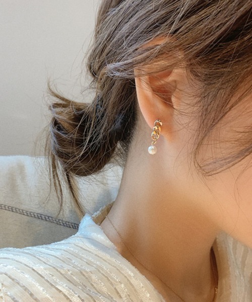 shoppinggo(ショッピングゴー)の「揺れる イヤリング 大ぶりピアス レディース ロングピアス(ピアス(両耳用)・レディース・ゴールド・FREE)」の5枚目の写真