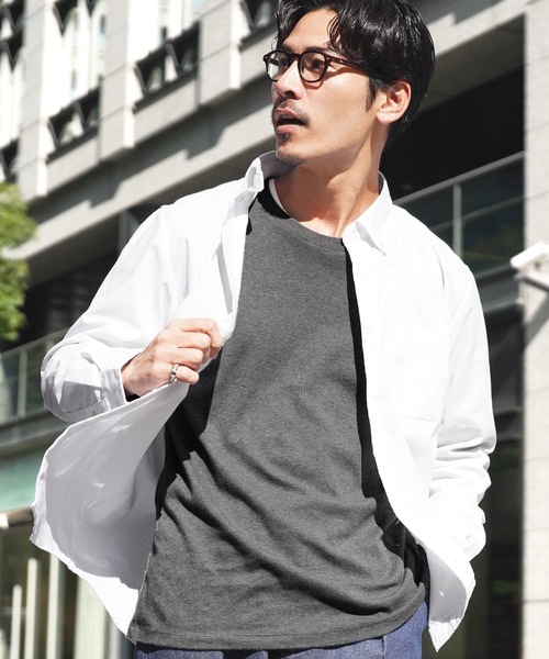 jiggys shop(ジギーズショップ)の「ボタンダウン オックスシャツ(シャツ/ブラウス・メンズ・ホワイト/ネイビー/サックスブルー・MEDIUM/LARGE/X-LARGE)」の1枚目の写真