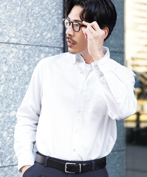 jiggys shop(ジギーズショップ)の「ボタンダウン オックスシャツ(シャツ/ブラウス・メンズ・ホワイト/ネイビー/サックスブルー・MEDIUM/LARGE/X-LARGE)」の10枚目の写真
