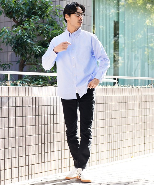 jiggys shop(ジギーズショップ)の「ボタンダウン オックスシャツ(シャツ/ブラウス・メンズ・ホワイト/ネイビー/サックスブルー・MEDIUM/LARGE/X-LARGE)」の15枚目の写真