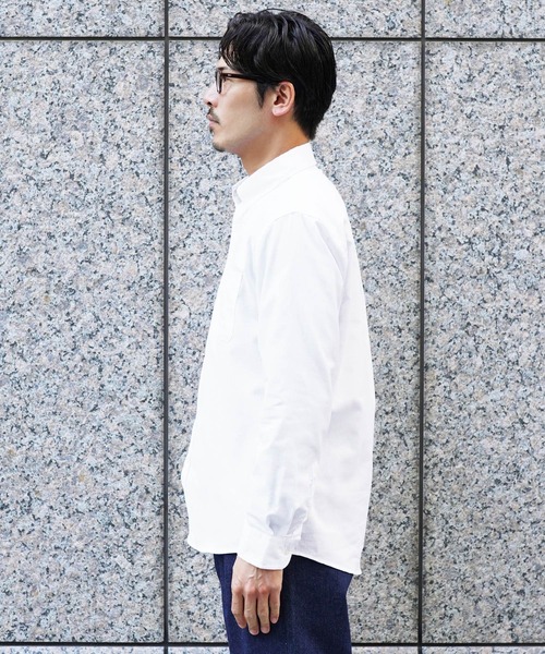 jiggys shop(ジギーズショップ)の「ボタンダウン オックスシャツ(シャツ/ブラウス・メンズ・ホワイト/ネイビー/サックスブルー・MEDIUM/LARGE/X-LARGE)」の17枚目の写真