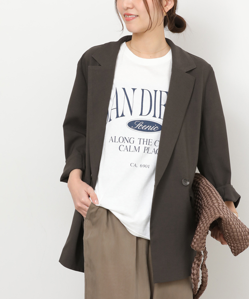 JOURNAL STANDARD relume（ジャーナルスタンダード　レリューム）の「［UVカット / 防シワ］ウォッシャブルストレッチテーラードジャケット（テーラードジャケット・レディース・ブラック/ブラウン・38/36）」の15枚目の写真