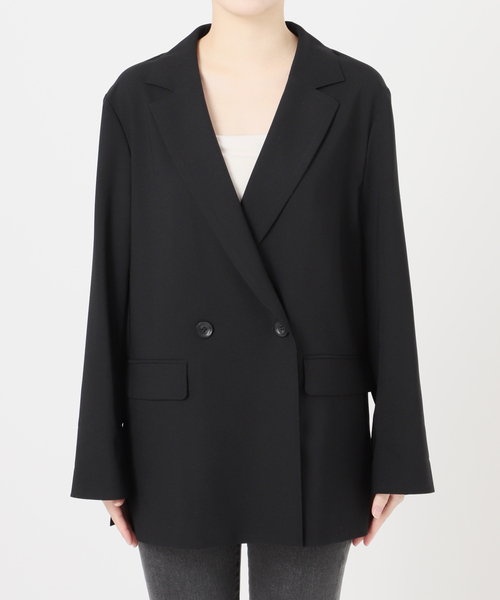 JOURNAL STANDARD relume（ジャーナルスタンダード　レリューム）の「［UVカット / 防シワ］ウォッシャブルストレッチテーラードジャケット（テーラードジャケット・レディース・ブラック/ブラウン・38/36）」の18枚目の写真