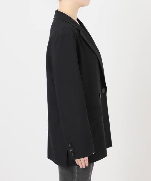 JOURNAL STANDARD relume（ジャーナルスタンダード　レリューム）の「［UVカット / 防シワ］ウォッシャブルストレッチテーラードジャケット（テーラードジャケット・レディース・ブラック/ブラウン・38/36）」の21枚目の写真