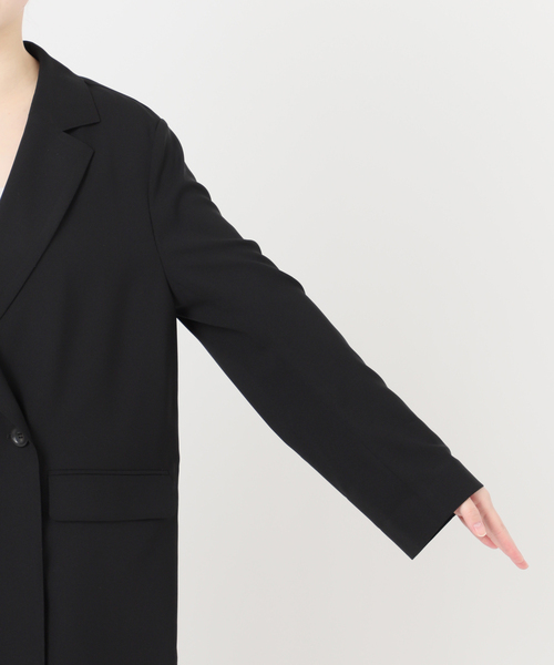 JOURNAL STANDARD relume（ジャーナルスタンダード　レリューム）の「［UVカット / 防シワ］ウォッシャブルストレッチテーラードジャケット（テーラードジャケット・レディース・ブラック/ブラウン・38/36）」の22枚目の写真