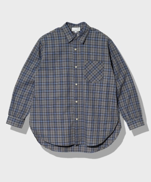 Universal Style Wear(ユニバーサルスタイルウェア)の「Universal Style Wear/ユニバーサル スタイル ウェア Plaid shirt(シャツ/ブラウス・メンズ・ブラック/グレー/ブラウン・LARGE/X-LARGE)」の2枚目の写真