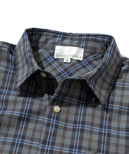 Universal Style Wear(ユニバーサルスタイルウェア)の「Universal Style Wear/ユニバーサル スタイル ウェア Plaid shirt(シャツ/ブラウス・メンズ・ブラック/グレー/ブラウン/ベージュ・LARGE/X-LARGE/MEDIUM)」の5枚目の写真