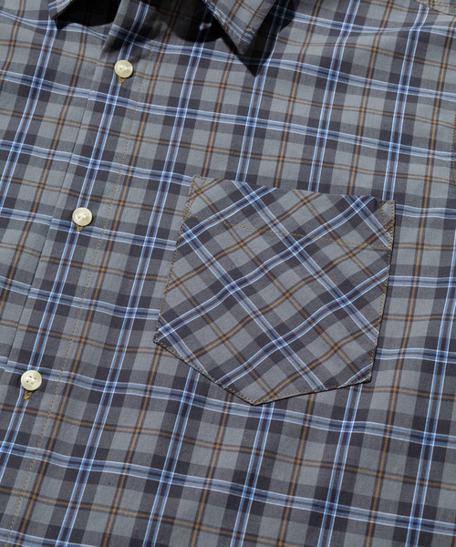 Universal Style Wear(ユニバーサルスタイルウェア)の「Universal Style Wear/ユニバーサル スタイル ウェア Plaid shirt(シャツ/ブラウス・メンズ・ブラック/グレー/ブラウン/ベージュ・LARGE/X-LARGE/MEDIUM)」の7枚目の写真