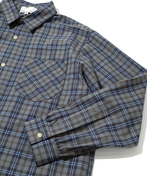 Universal Style Wear(ユニバーサルスタイルウェア)の「Universal Style Wear/ユニバーサル スタイル ウェア Plaid shirt(シャツ/ブラウス・メンズ・ブラック/グレー/ブラウン/ベージュ・LARGE/X-LARGE/MEDIUM)」の8枚目の写真