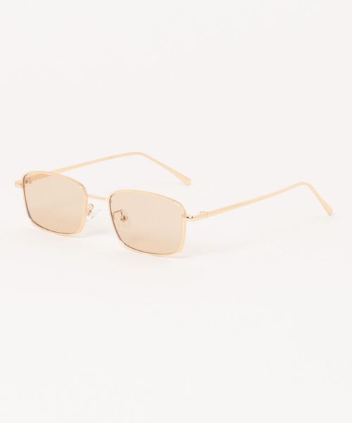Revo.(レボ)の「SQUARE COLOR LENS SUNGLASSES / メタルフレーム スクエアシェイプ サングラス カラーレンズ クリアレンズ(サングラス・レディース・ライトベージュ/シルバー/ライトグレー/ゴールド・FREE)」の2枚目の写真