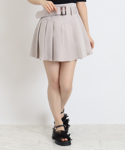 ASTORIA ODIER（アストリアオディール）の「切替プリーツスカパン（その他パンツ・レディース・ベージュ/アイボリー/ブラック・MEDIUM）」の3枚目の写真