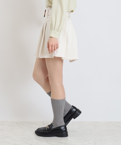 ASTORIA ODIER（アストリアオディール）の「切替プリーツスカパン（その他パンツ・レディース・ベージュ/アイボリー/ブラック・MEDIUM）」の19枚目の写真