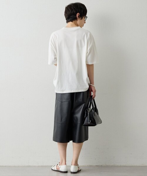 Whim Gazette(ウィムガゼット)の「KIDDINGロゴTシャツ(Tシャツ/カットソー・レディース・オフホワイト/チャコールグレー・FREE)」の9枚目の写真