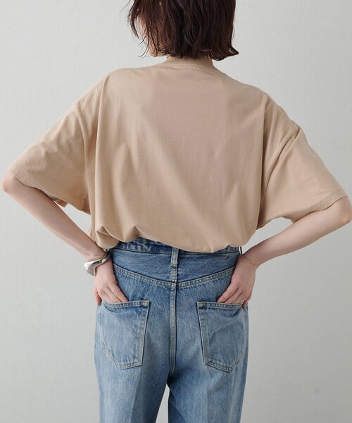 Whim Gazette（ウィムガゼット）の「KIDDINGロゴTシャツ（Tシャツ/カットソー・レディース・オフホワイト/チャコールグレー/ピンクベージュ・FREE）」の11枚目の写真