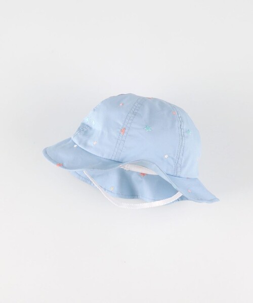 BRANSHES(ブランシェス)の「【ベビー】総柄刺しゅうハット(その他ベビー用品・キッズ・アイボリー/サックスブルー・48cm/46cm)」の10枚目の写真
