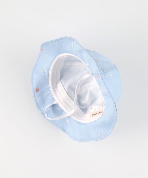 BRANSHES(ブランシェス)の「【ベビー】総柄刺しゅうハット(その他ベビー用品・キッズ・アイボリー/サックスブルー・48cm/46cm)」の12枚目の写真