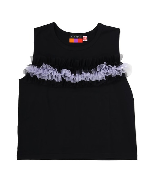 RADIO EVA(ラヂオエヴァ)の「RADIO EVA A327 EVANGELION Sleeveless Cutsew(Tシャツ/カットソー・レディース・グレー/オフホワイト/ブラック・FREE)」の1枚目の写真
