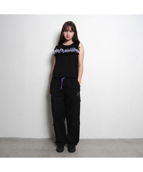 RADIO EVA(ラヂオエヴァ)の「RADIO EVA A327 EVANGELION Sleeveless Cutsew(Tシャツ/カットソー・レディース・グレー/オフホワイト/ブラック・FREE)」の8枚目の写真