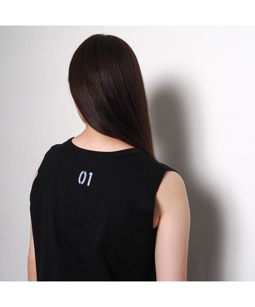 RADIO EVA(ラヂオエヴァ)の「RADIO EVA A327 EVANGELION Sleeveless Cutsew(Tシャツ/カットソー・レディース・グレー/オフホワイト/ブラック・FREE)」の10枚目の写真