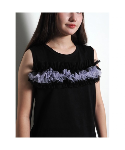 RADIO EVA(ラヂオエヴァ)の「RADIO EVA A327 EVANGELION Sleeveless Cutsew(Tシャツ/カットソー・レディース・グレー/オフホワイト/ブラック・FREE)」の9枚目の写真
