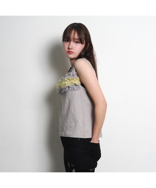 RADIO EVA(ラヂオエヴァ)の「RADIO EVA A327 EVANGELION Sleeveless Cutsew(Tシャツ/カットソー・レディース・グレー/オフホワイト/ブラック・FREE)」の14枚目の写真