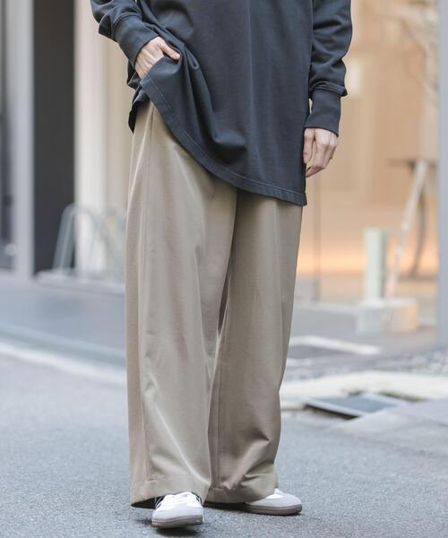 FORK&SPOON（フォークアンドスプーン）の「FORK&SPOON　ヴィンテージツイルイージーパンツ（その他パンツ・レディース・ネイビー/ベージュ・1/2）」の19枚目の写真