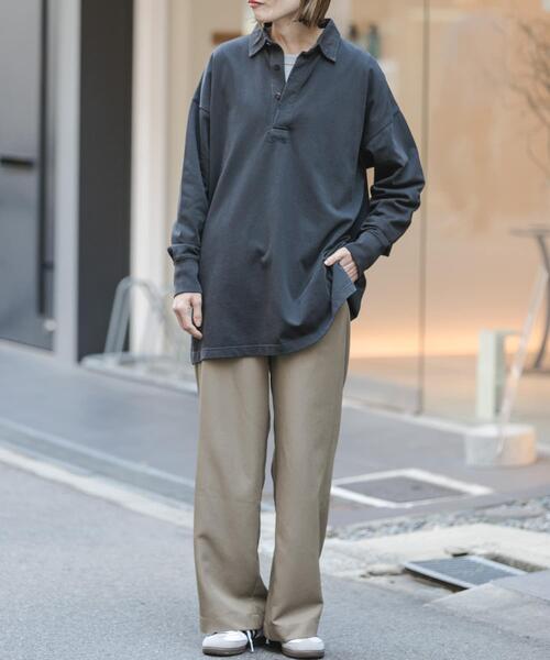 FORK&SPOON（フォークアンドスプーン）の「FORK&SPOON　ヴィンテージツイルイージーパンツ（その他パンツ・レディース・ネイビー/ベージュ・1/2）」の20枚目の写真