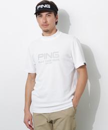 【PING APPAREL】変形カノコ半袖ハイネックシャツ