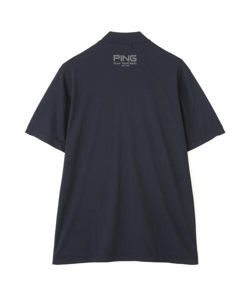 PING(ピン)の「【PING APPAREL】変形カノコ半袖ハイネックシャツ(Tシャツ/カットソー・メンズ・ブラック/ホワイト/ピンク・LL1/L/LL/M/S)」の7枚目の写真