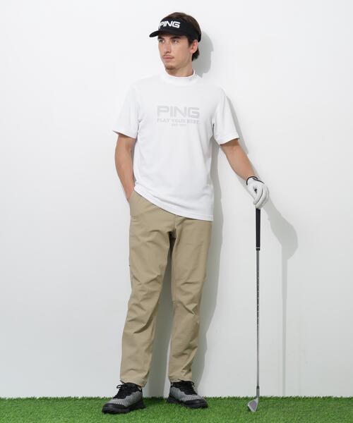 PING(ピン)の「【PING APPAREL】変形カノコ半袖ハイネックシャツ(Tシャツ/カットソー・メンズ・ブラック/ホワイト/ピンク・LL1/L/LL/M/S)」の9枚目の写真