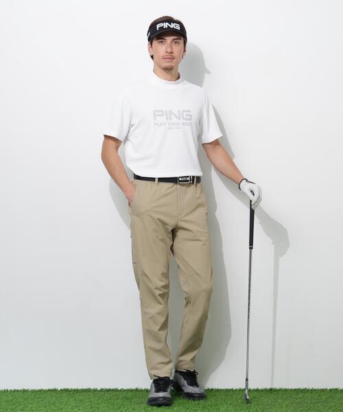 PING(ピン)の「【PING APPAREL】変形カノコ半袖ハイネックシャツ(Tシャツ/カットソー・メンズ・ブラック/ホワイト/ピンク・LL1/L/LL/M/S)」の10枚目の写真