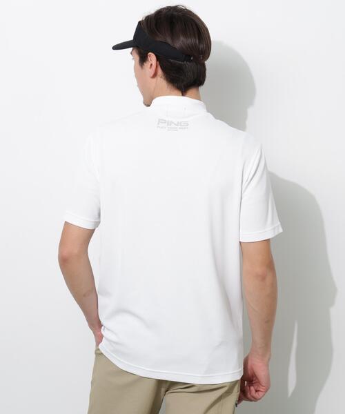PING(ピン)の「【PING APPAREL】変形カノコ半袖ハイネックシャツ(Tシャツ/カットソー・メンズ・ブラック/ホワイト/ピンク・LL1/L/LL/M/S)」の12枚目の写真