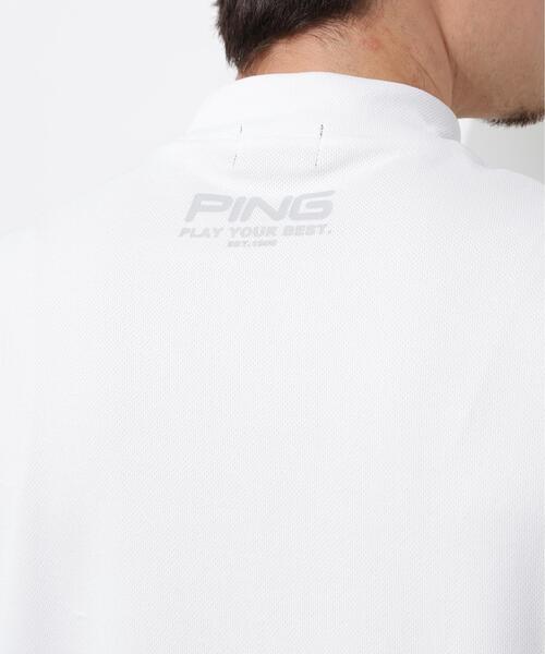 PING(ピン)の「【PING APPAREL】変形カノコ半袖ハイネックシャツ(Tシャツ/カットソー・メンズ・ブラック/ホワイト/ピンク・LL1/L/LL/M/S)」の13枚目の写真