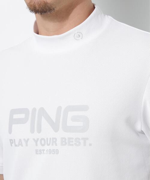 PING(ピン)の「【PING APPAREL】変形カノコ半袖ハイネックシャツ(Tシャツ/カットソー・メンズ・ブラック/ホワイト/ピンク・LL1/L/LL/M/S)」の14枚目の写真