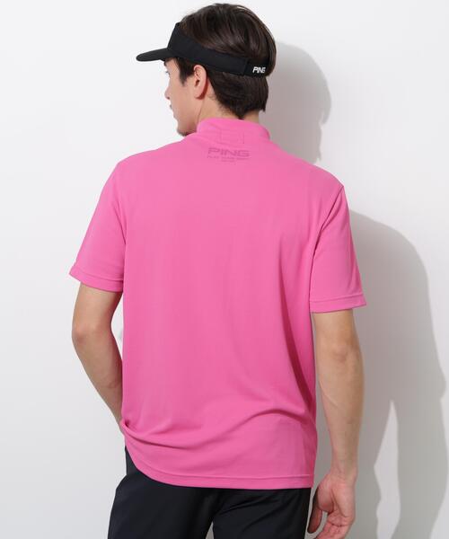 PING(ピン)の「【PING APPAREL】変形カノコ半袖ハイネックシャツ(Tシャツ/カットソー・メンズ・ブラック/ホワイト/ピンク・LL1/L/LL/M/S)」の21枚目の写真