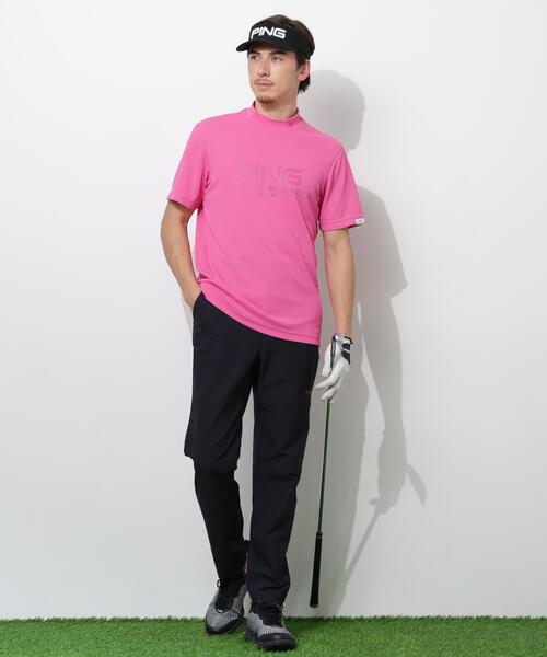 PING(ピン)の「【PING APPAREL】変形カノコ半袖ハイネックシャツ(Tシャツ/カットソー・メンズ・ブラック/ホワイト/ピンク・LL1/L/LL/M/S)」の22枚目の写真