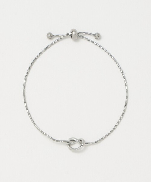 green label relaxing(グリーンレーベルリラクシング)の「knot スライド ブレスレット(ブレスレット・レディース・シルバー/ゴールド・FREE)」の8枚目の写真