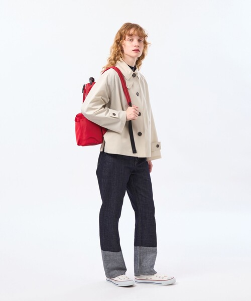 MACKINTOSH PHILOSOPHY(マッキントッシュ フィロソフィー)の「【WELBURY SHORT(ウェルベリーショート)】レインウェザークロス製(ステンカラーコート・レディース・ベージュ/ダークネイビー/ライトグレー/ブルー系その他2・38/36)」の6枚目の写真