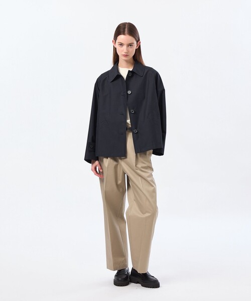 MACKINTOSH PHILOSOPHY(マッキントッシュ フィロソフィー)の「【WELBURY SHORT(ウェルベリーショート)】レインウェザークロス製(ステンカラーコート・レディース・ベージュ/ダークネイビー/ライトグレー/ブルー系その他2・38/36)」の8枚目の写真