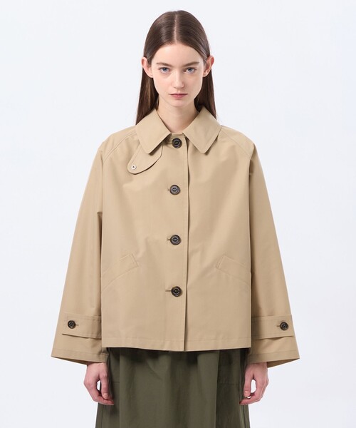 MACKINTOSH PHILOSOPHY(マッキントッシュ フィロソフィー)の「【WELBURY SHORT(ウェルベリーショート)】レインウェザークロス製(ステンカラーコート・レディース・ベージュ/ダークネイビー/ライトグレー/ブルー系その他2・38/36)」の10枚目の写真