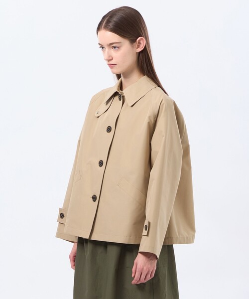 MACKINTOSH PHILOSOPHY(マッキントッシュ フィロソフィー)の「【WELBURY SHORT(ウェルベリーショート)】レインウェザークロス製(ステンカラーコート・レディース・ベージュ/ダークネイビー/ライトグレー/ブルー系その他2・38/36)」の11枚目の写真